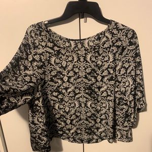 Black and white pattern shirt